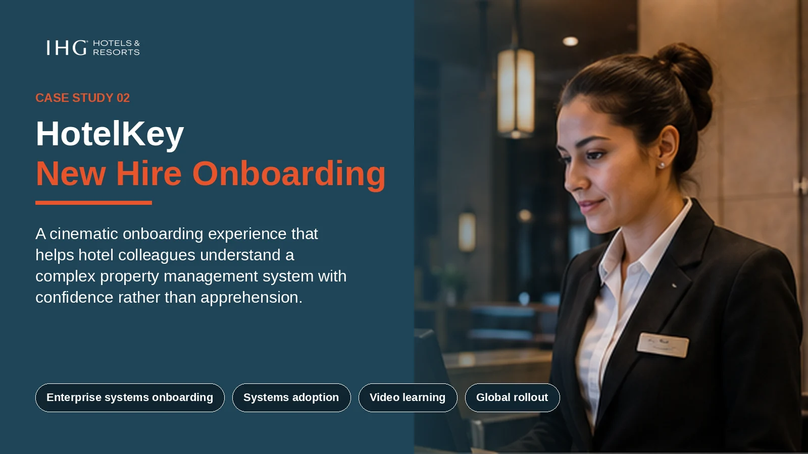 HotelKey New Hire Onboarding — Case Study Hero