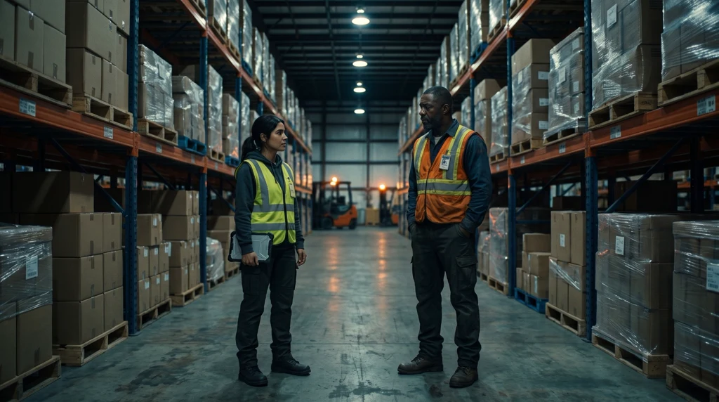 Dana and Marcus face each other in Aisle 04
